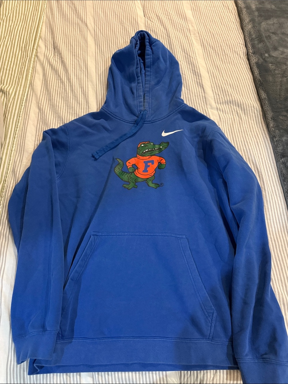 Nike Blue Florida Gators Pullover Hoodie with Alligator Logo
